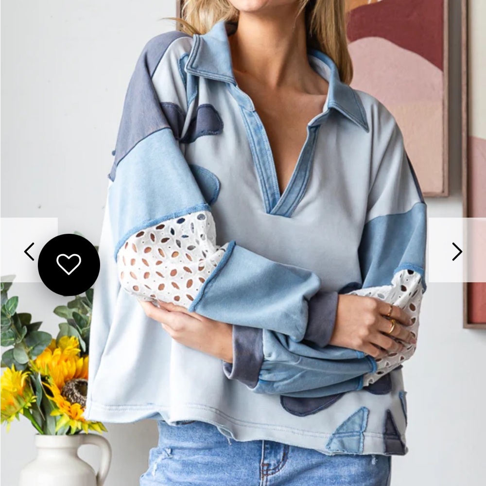 Oli & Hali Daisy Patch Top - Picture 2 of 7